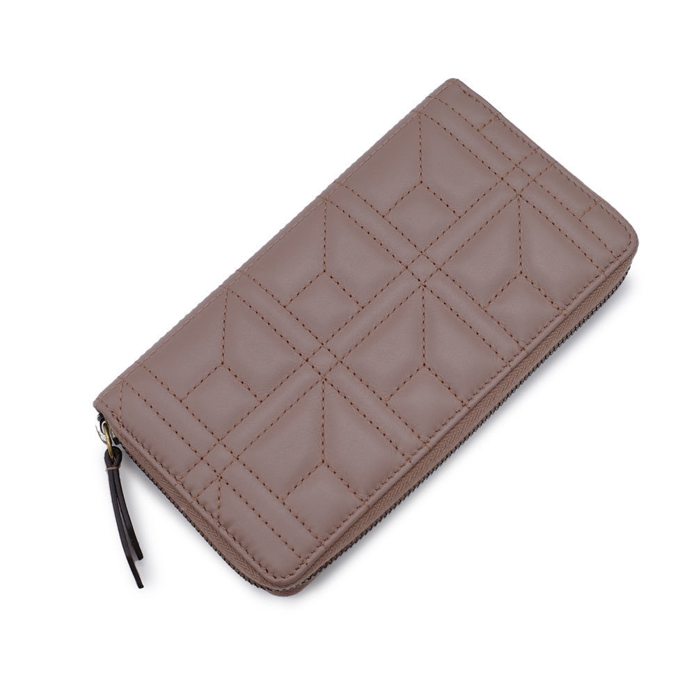 Gucci Round Zipper Long Wallet GG Marmont Pink Beige - Picture 2 of 8
